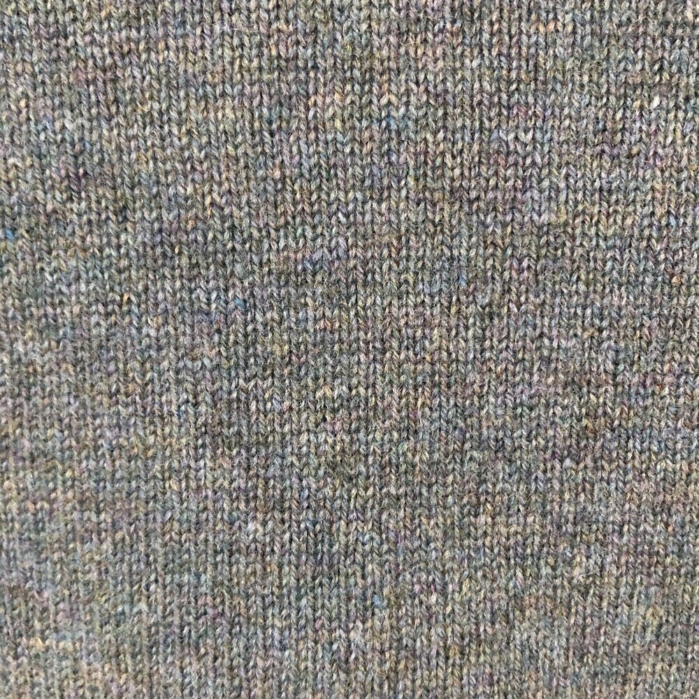 LL Bean Wool Sweater Mens XL Tall Gray 100% Lambswool Made in Scotland *Flaw* - Picture 11 of 16